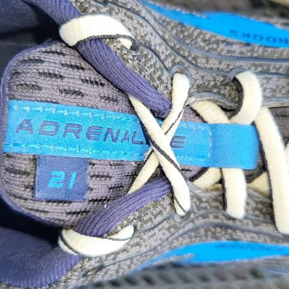 Brooks Adrenaline 21 Athletic Running Tennis Shoe Sneaker Black Gray Blue Men 11 - Picture 2 of 11